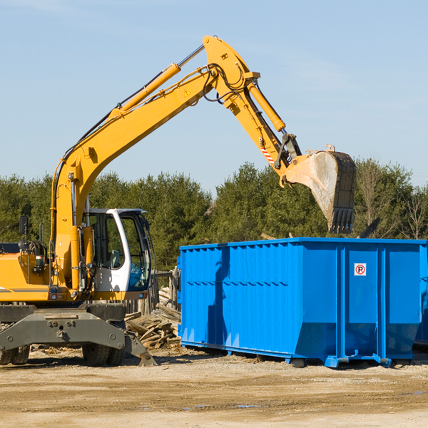 what happens if the residential dumpster is damaged or stolen during rental in Hamilton County